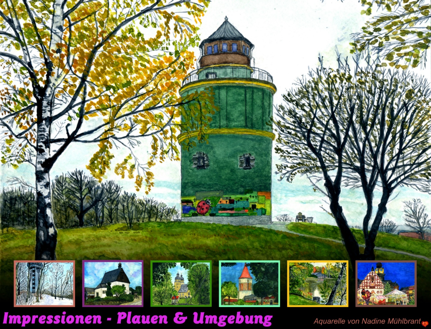 Deckblatt Aquarellkalender 2013